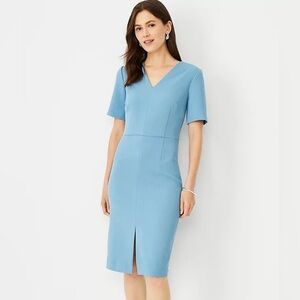 Ann Taylor Blue Shift Dress sz 00